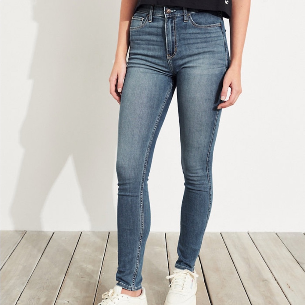 Hollister high rise super skinny jeans